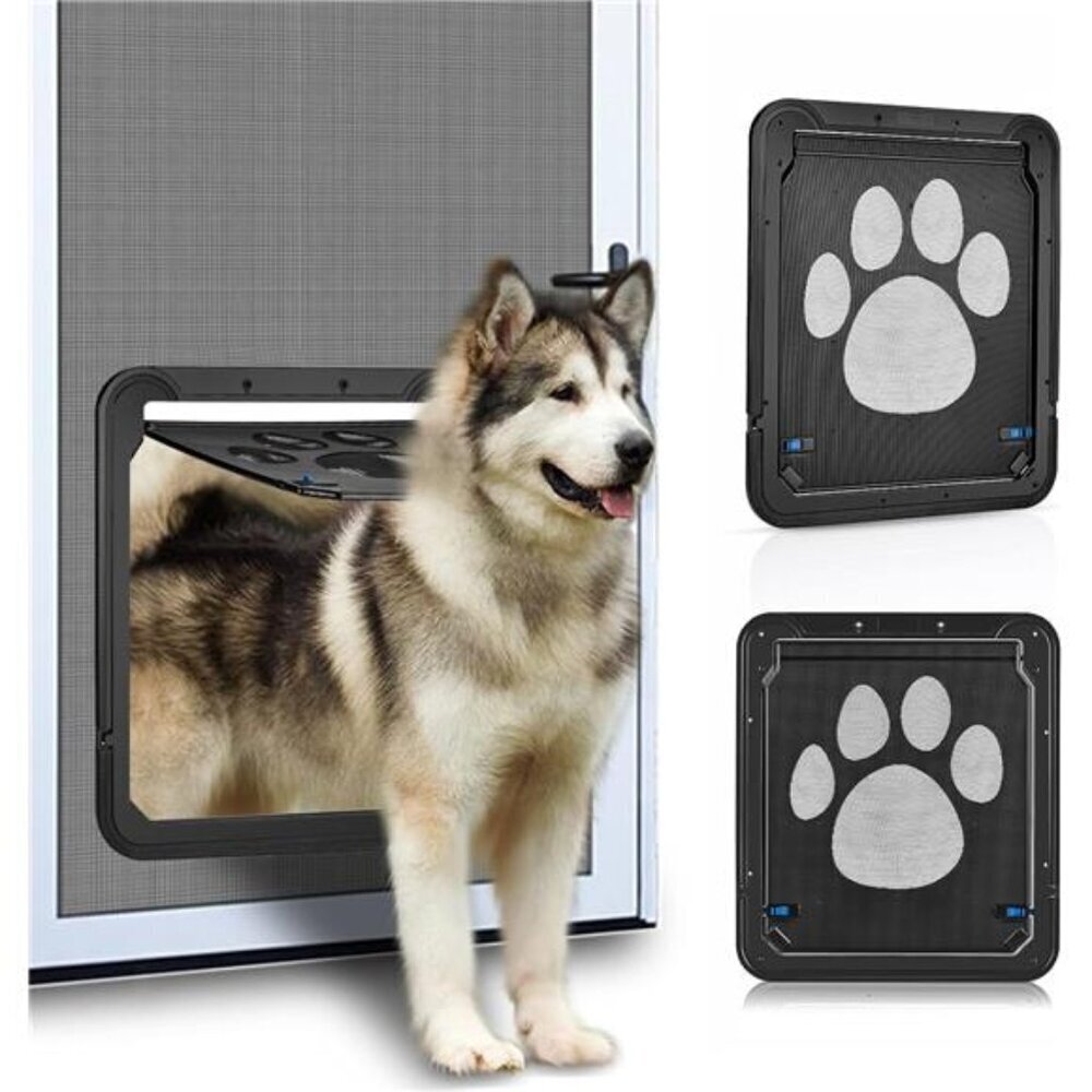 Pet Screen Door Flap 12x14 Lockable Inside Door